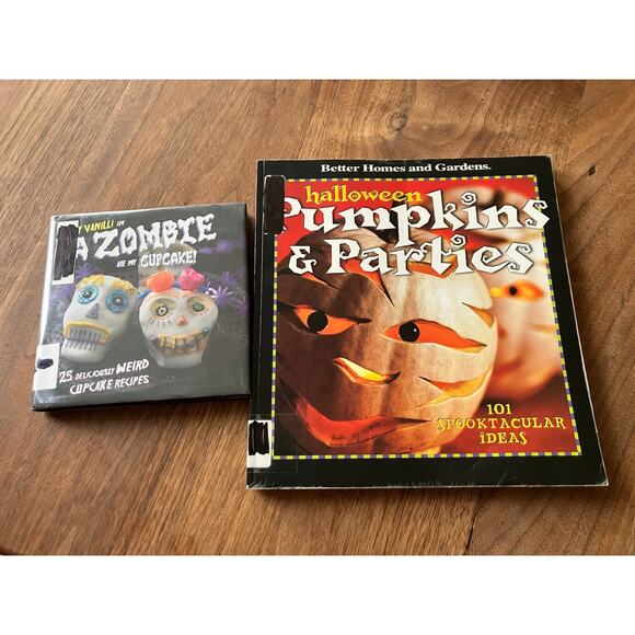 Halloween Decor Baking Book Lot Zombie Pumpkins Parties Better Homes Zombie - Picture 1 of 9